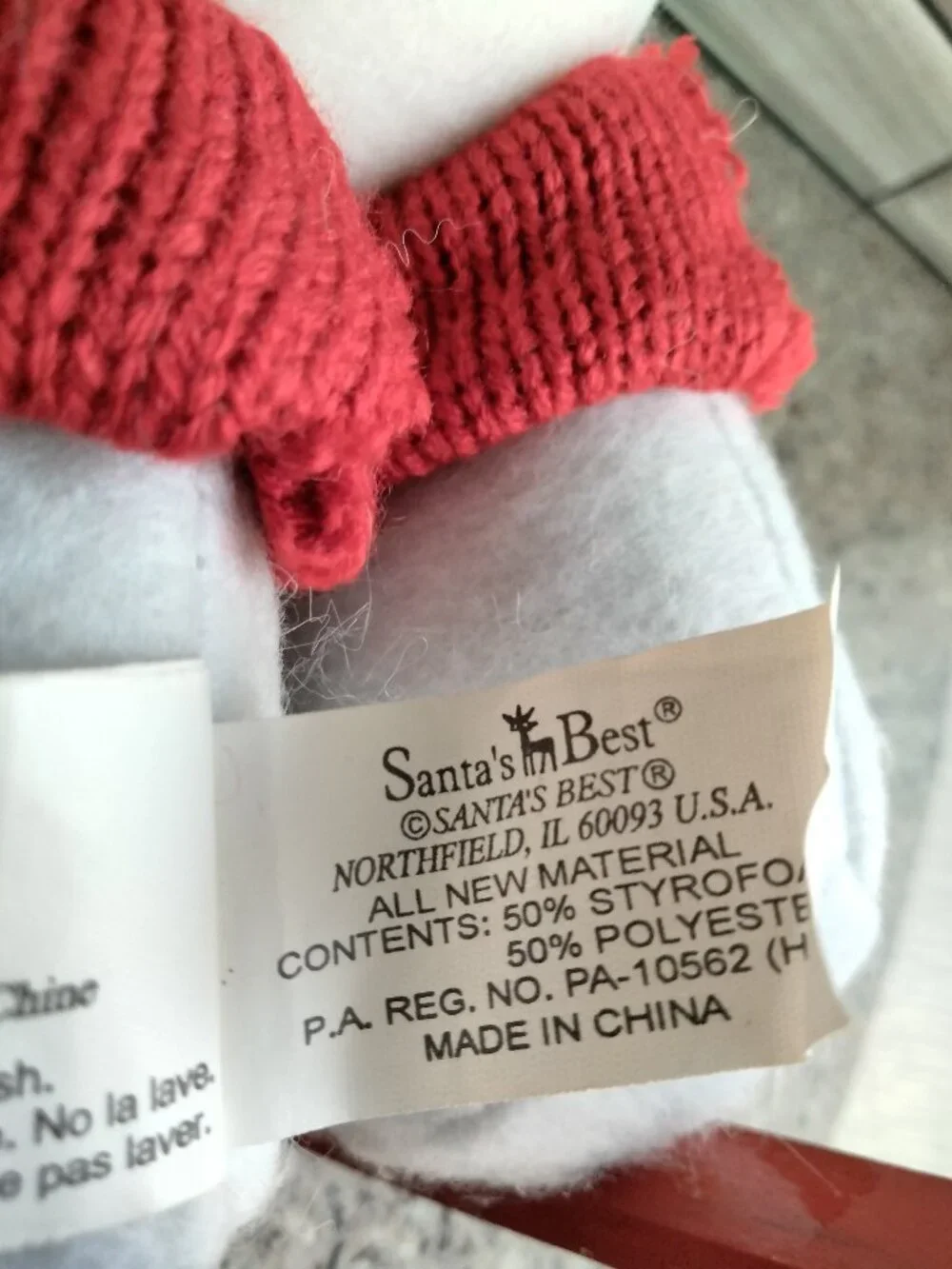 Vintage Santa's Best Skiing Snowman